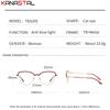 Reading Glasses Women Prescription CR39 Lenses Myopia Eyewear Blue Light Blocking Computer TR90 Metal Cat Eye Eyeglasses Frame