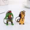 6pcs/set Teenage Mutant Ninja Turtles Keychain Anime Backpack Pendant Kawaii Car Keyring Decoration Cosplay Key Chain Toy Gift