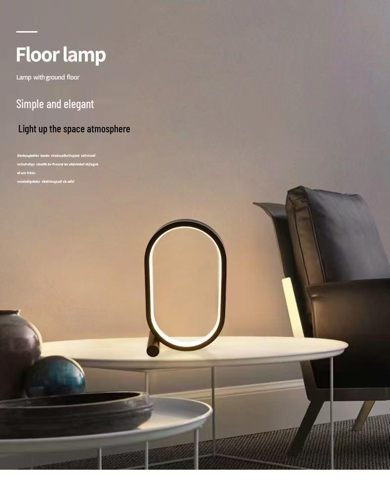 RGB Ambient Light Ring: Creative Decorative Lamp for Desktop or Bedside, Perfect for Night Light and E-sports Setup.