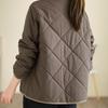 Frauen Jacke Herbst Winter Parkas Weibliche Mittleren Alters Mütter Lose licht Dünne Beiläufige Kurze Warme Baumwolle Gepolsterte Oberbekleidung