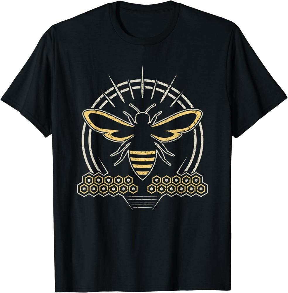 

NEW LIMITED Vintage Beekeeper Retro Honey Bee Beehive T-Shirt Tops Tee 3XL