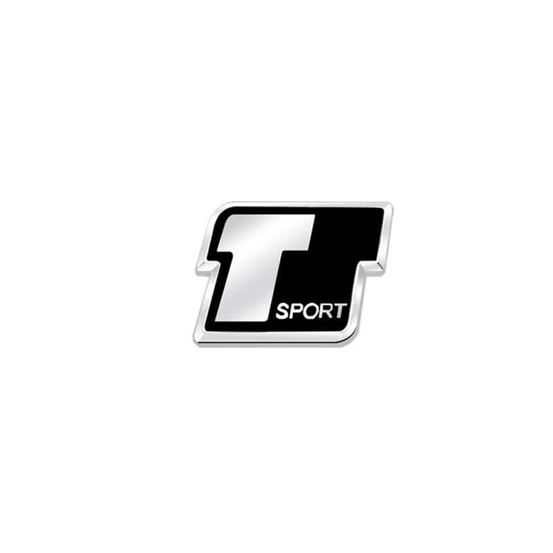 Metal 3D Badge T Sport Logo Car Rear Trunk Body Sticker Emblem For Toyota Corolla Rav4 Yaris Camry Highlander Land Cruiser YU6