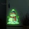 Scratch Cover Stickers for Home Appliances Glow in The Dark Snowman Wall Christmas Decor, Removable PVC Winter Washable Kitchen And Furniture Decals,