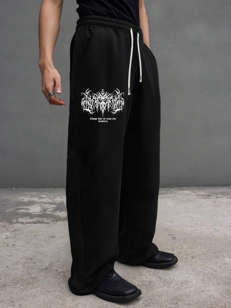 Pantaloni della tuta da uomo con tasche e coulisse - Pantaloni larghi da relax per corsa, pista, yoga, joggers