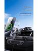 15W Magnetic Car Phone Holder & Wireless Charger with Suction Cup - QI Fast Charging & Navigation Support