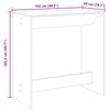 VidaXL Table de bar blanc 102x50x103,5 cm bois d'ingénierie 854427