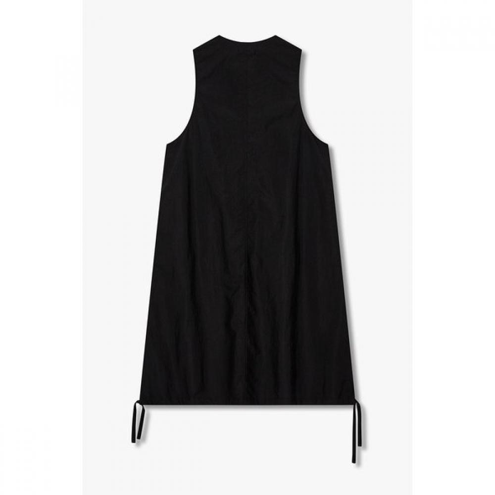 Studio Tomboy Half Zip V Neck sleeVeless Dress  9176241986 