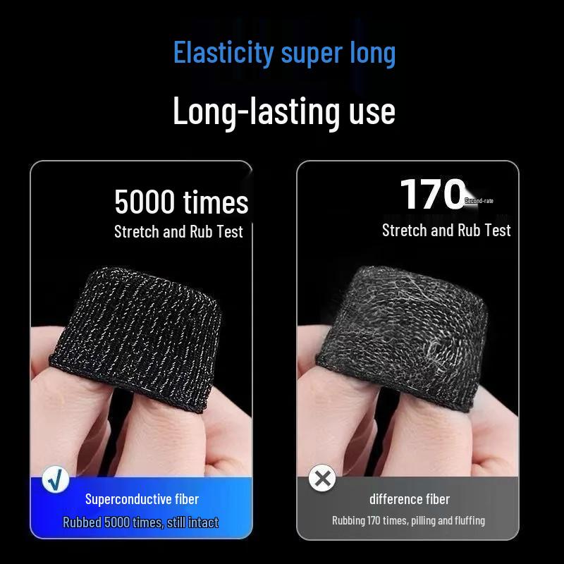 Non-Slip Sweatproof Finger Sleeves for Mobile Gaming: Perfect for Chicken Eating, CF, King of Glory, Peace Elite Touch Screen Play.