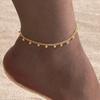 Women's Silver Tone Stainless Steel Beads Ankle Bracelet, Foot Chain Anklet, Waterproof Non Tarnish Fashion Summer Beach Jewelry