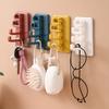 1pc Self-Adhesive Hook Storage Rack Wall Hanging Shelf Mount Kitchen Storage Bathroom Gadgets, Utility Hooks