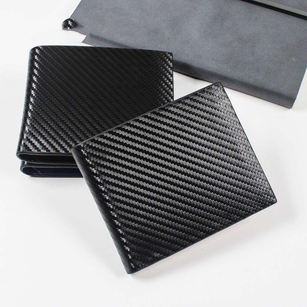 Capacity Ticket Holder Bank Card Carbon Fiber Wallets Men's Wallet Coin Purse ID Credit Card Holder