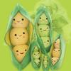 25CM Niedliche Kinder Baby Plüsch Erbsen gefüllte Pflanze Puppe Spielzeug Kinder Kawaii Qualität erbsenförmiges Kissen Spielzeug Junge Mädchen Geschenk