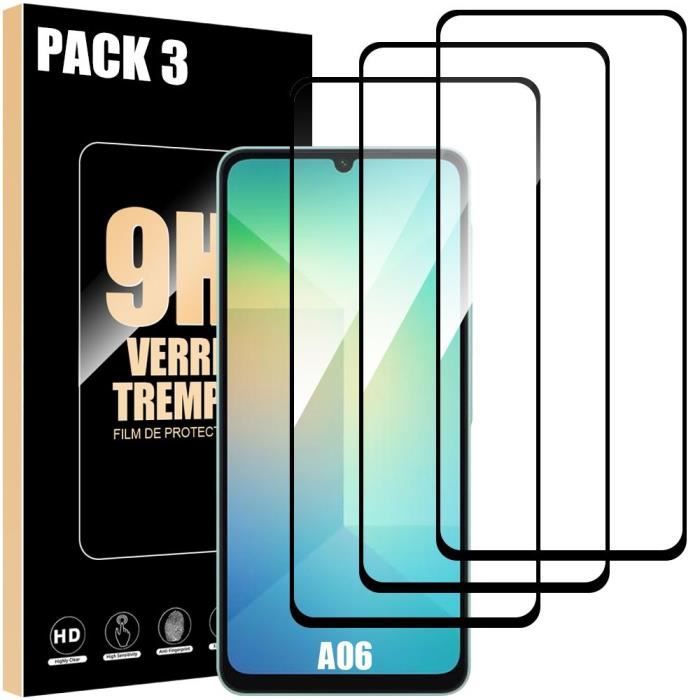 Film de protection - Booling - pour Samsung Galaxy A06 - Verre trempé - Antichoc - Lot de 3