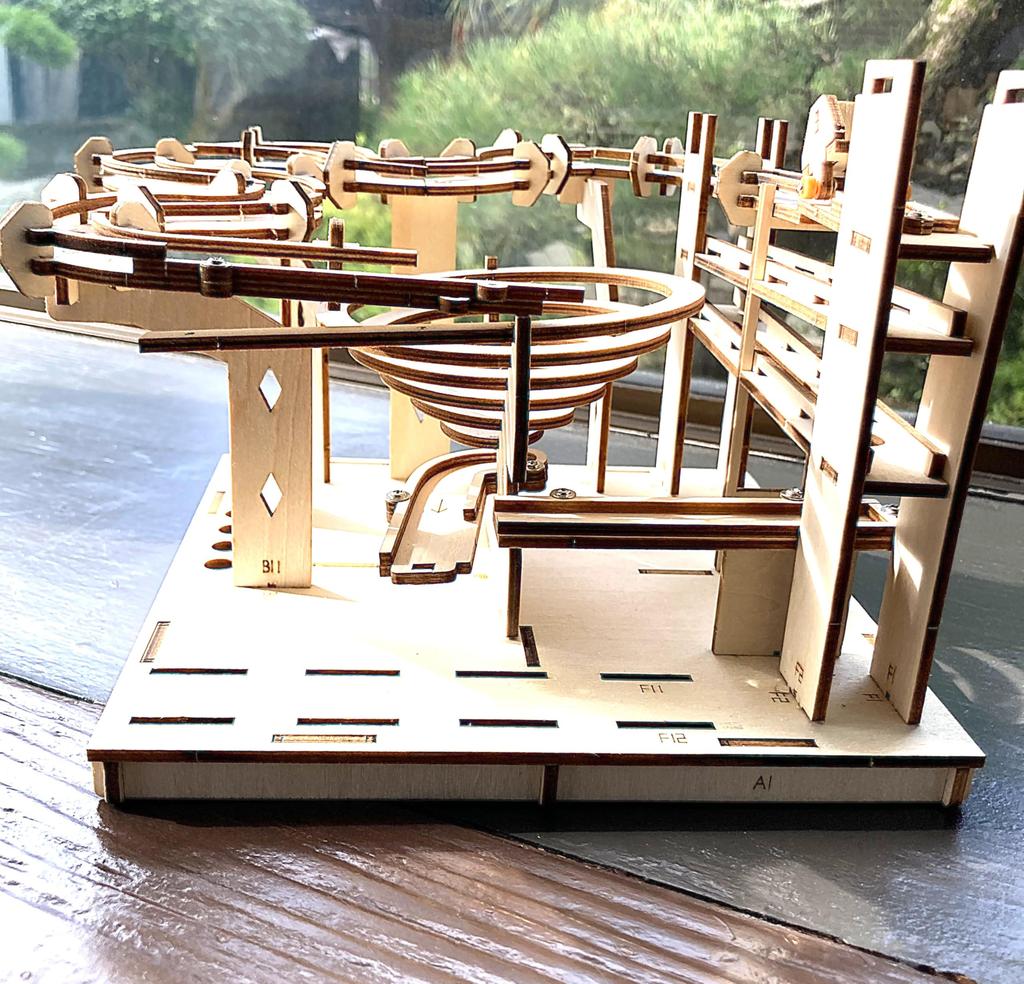 TOKIX 3D Craft Holzbausatz Laufkugel, Bausatz,