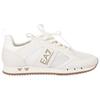 Emporio Armani EA7 Rund Zehen Schnürung Niedrig geschnitten Freizeit Schuhe Herren Sneaker Weiß X8X027XK050U454