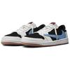 Travis Scott x Jordan Air Jordan 1 Versatile Scarpe da Basket Basse Vintage Unisex Nero Blu DZ4137-700(Team658-)
