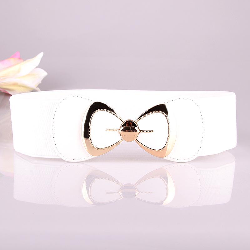 New Fashion Versatile Belt Korean-style Women's Belt with Bow Elastic Belt and Waist Seal