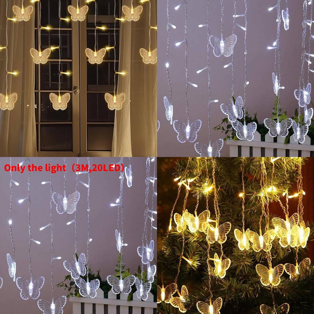 Butterfly Led String Light Set For Garden And Patio For Outdoor Celebration