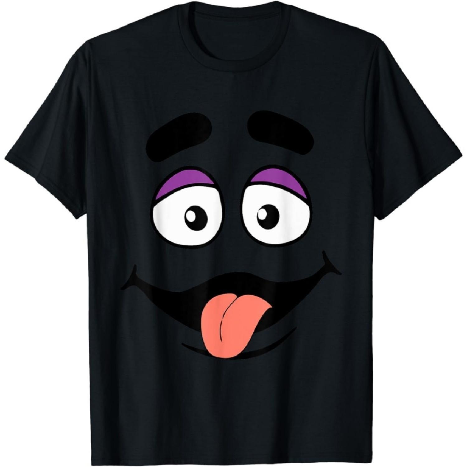 Robnik Funny Grimace Face Expression Humor Tongue Out T-Shirt XXXXXL разноцветный