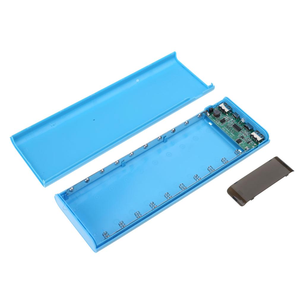 Detachable LCD Display Dual USB 10x18650 Battery for Case Power Bank for Shell External Box without Battery Wireless Cha