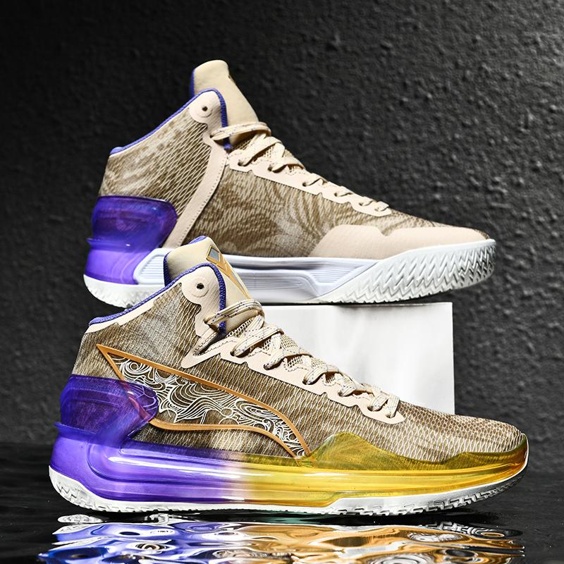 Pánské basketbalové boty Prodyšné odpružení Protiskluzové Odolné Běžecké boty Gymnastický trénink Atletické basketbalové tenisky pro ženy