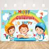 Children's Day Party Decoration Backdrop Feliz Día del Niño Balloon Photography Background Supplies Kid Gift Photo Studio Prop