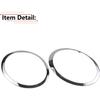 RLB-HILON Headlight Trim Ring Compatible With MINI Cooper R55 R56 R57 R58 R59 2007 2008 2009 2010 2011 2012 2013 2014 2015 Year, 1Pair Chrome