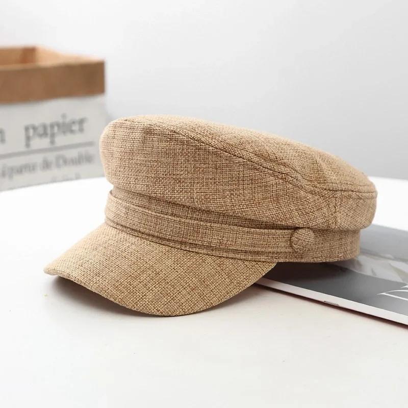 Spring and Summer Celebrity Beret Navy Hat Autumn and Winter Fashion Korean Version Casual Octagonal Retro Duckbill Cap