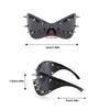 Fashionable Sunglasses With Rivet Studded For Adult Unisex Stylish Lookings UV400 Protections Glasses for Night Club