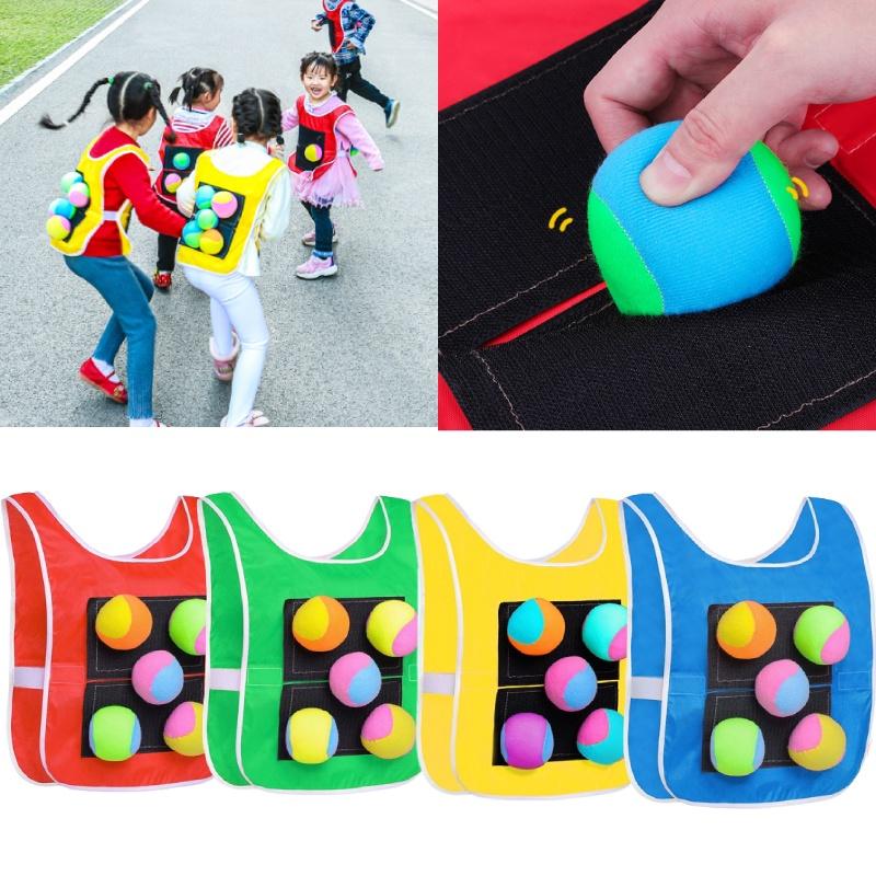 Soft And Fluffy Children's Sticky Ball Outdoor Toy With 4/5 Bonus Balls