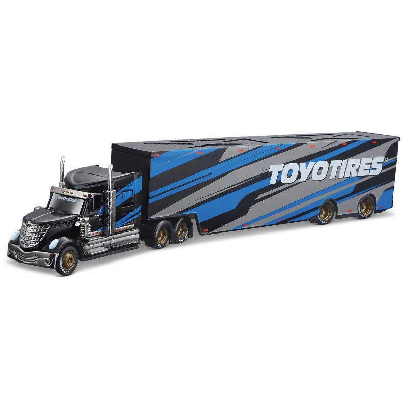 1:64 International Lonestar MACK ANTHEM Legierung Auto Modell Container LKW Ingenieurwesen Transportfahrzeug Kinderspielzeugauto Geschenk