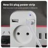 EU Plug Socket Converter Extension Power Strip Adapter Wall Double Socket Portable 2 USB Port for Mobile Phones for Smartphones