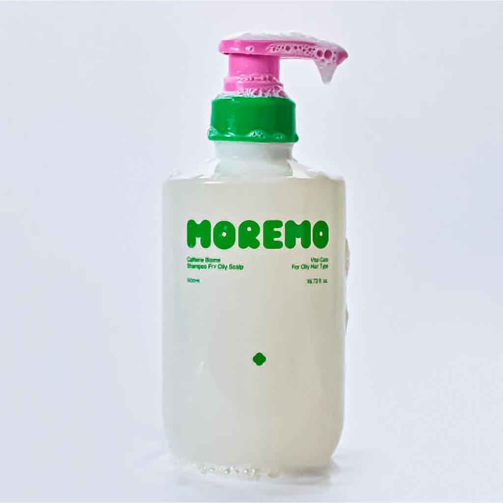 MOREMO Koffein Biome Shampoo 500ml Fettiges Haar, Mild Säurehaltig, Haarausfallprävention, Kopfhautreinigung
