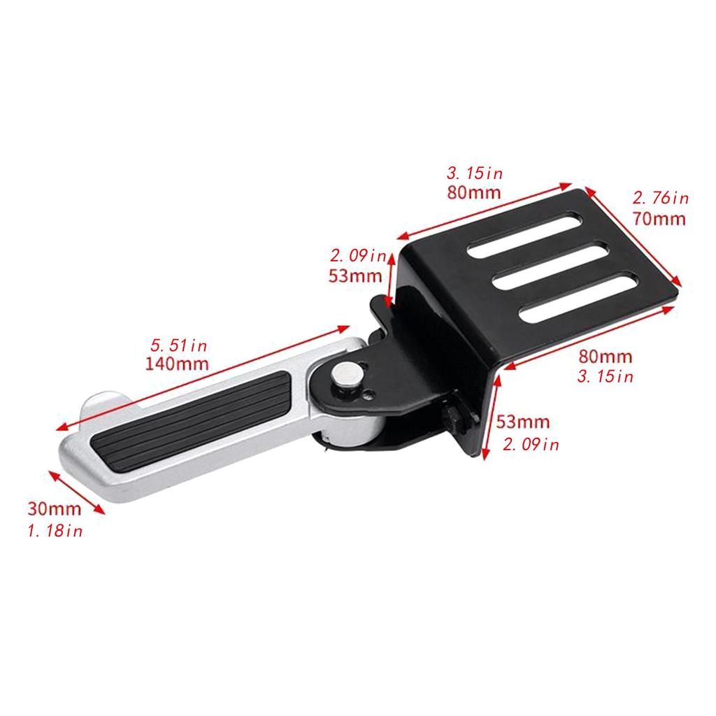 2Pcs Electric Bike Folding Pegs AntiSlip Footrest Modification Tools Supplies Parts Multifunction Outdoor Foldable Pedals