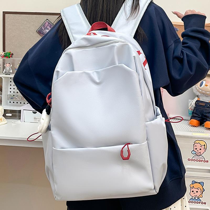 Schoolbag Backpack New Casual Versatile Large-capacity Backpack High Value Trend Junior High School Student Schoolbag