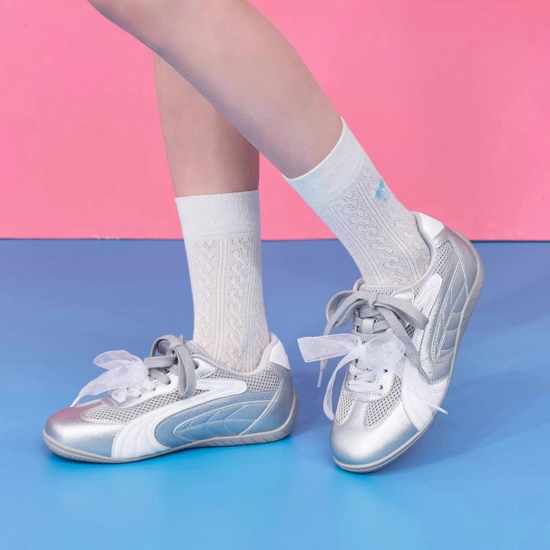 Summer new women's flat-bottomed casual shoes mesh breathable sneakers children