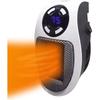 Quiet Fast Portable Cordless Space Heater Wall Mounted with Thermostat Timer Remote Control Small Heater for Indoor Room Office Bathroom