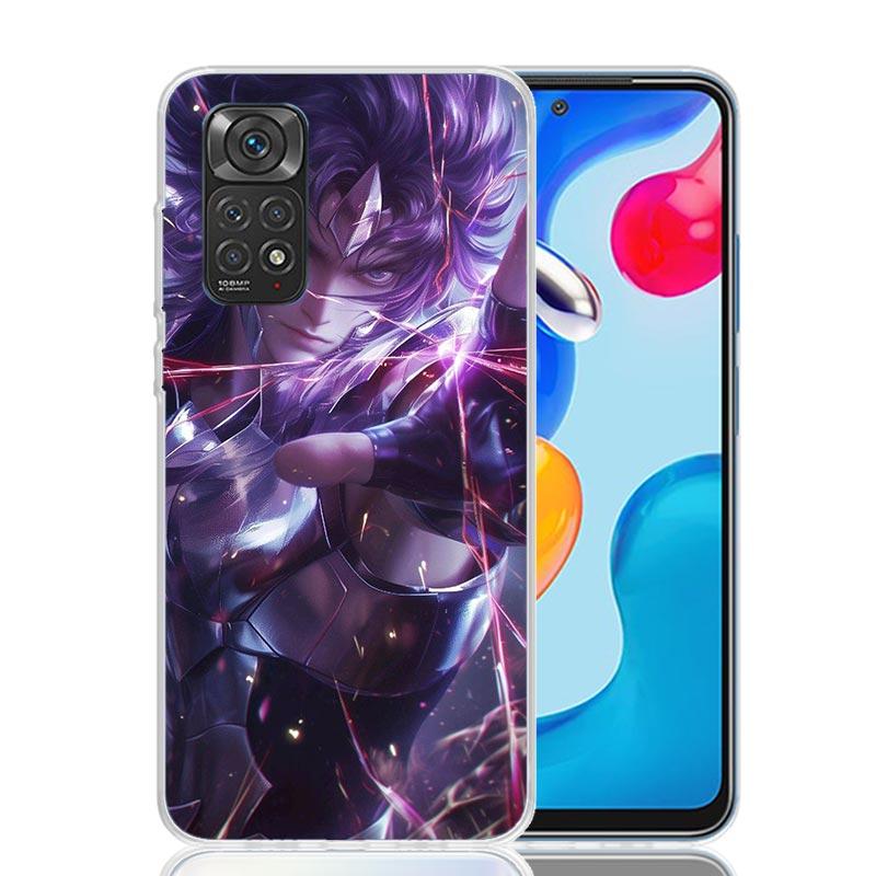 Saint Seiya Cool Phone Case For Xiaomi Redmi Note 15 14 13 12S 12 Pro Plus 11S 11E 11 11T 10S 10 Art Soft Pattern Cover Redmi No