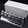 Stainless Steel Handheld Mechanical Counter Scratch Resistant Surfaces Count Rotating Resets For Inventory Management