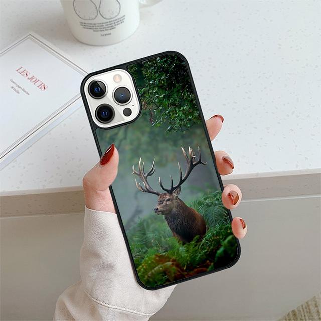 STUNNING DEER Animal Phone Case For iPhone 17 Air 14 15 16 13 12 Cover For Apple 14 15 16 Pro Max Plus Coque