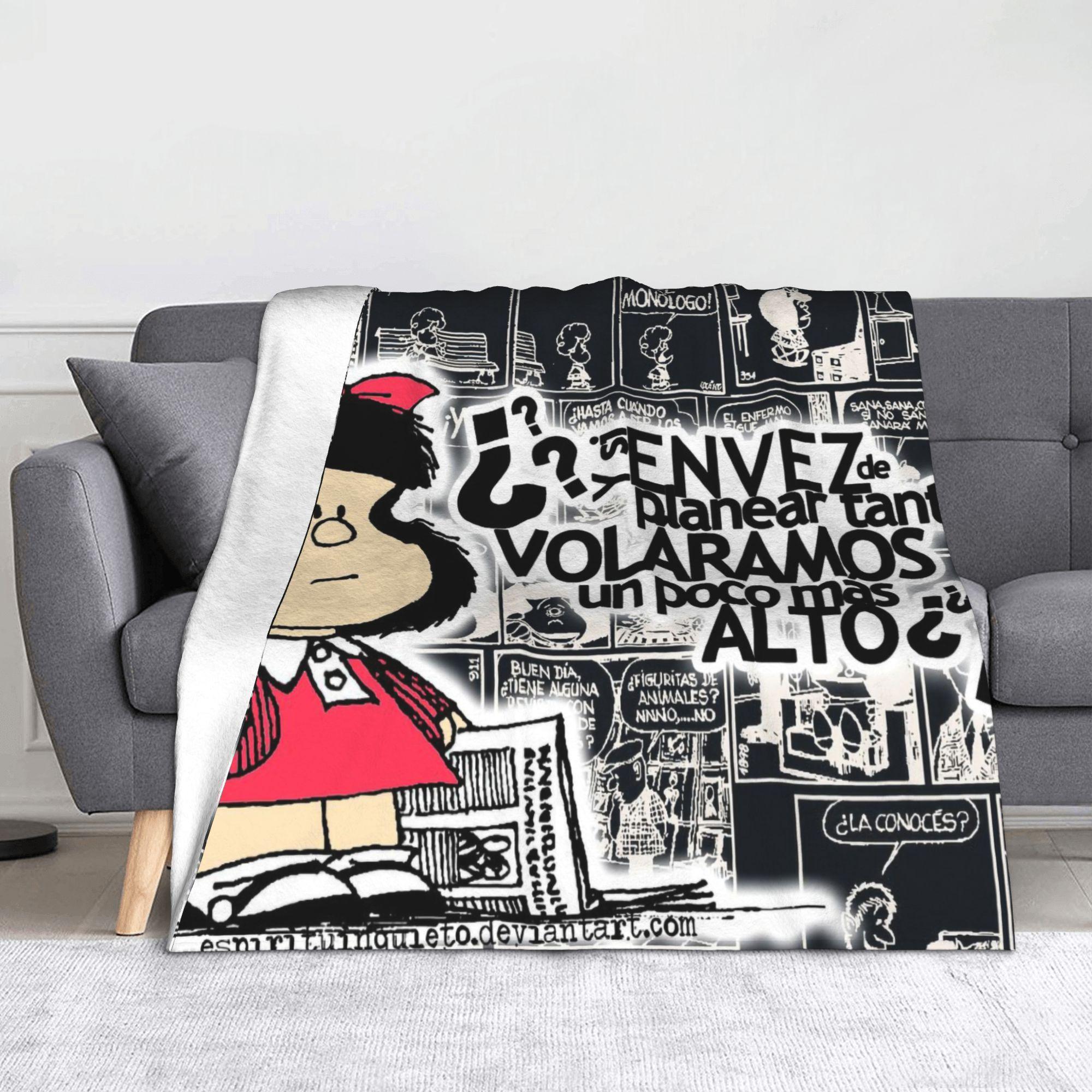 

Mafaldas Blankets Amine Cartoon Fuzzy Awesome Breathable Throw Blanket for Home Winter 100x150cm