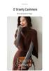 Women's Cashmere Wool Pullover Shawl - Autumn/Winter Coin Stitch Double-Strand Thick Knit