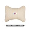 WCHT7 For BMW Leather Car Headrest Lumbar Support Neck Pillow Waist Cushion Auto Accessories E30 E34 E36 E39 E46 E52 E53 E60 E61 E62