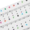 Piano Sticker Electronic Piano Removable Keyboard PVC Adhesive Staff Intonation Labels