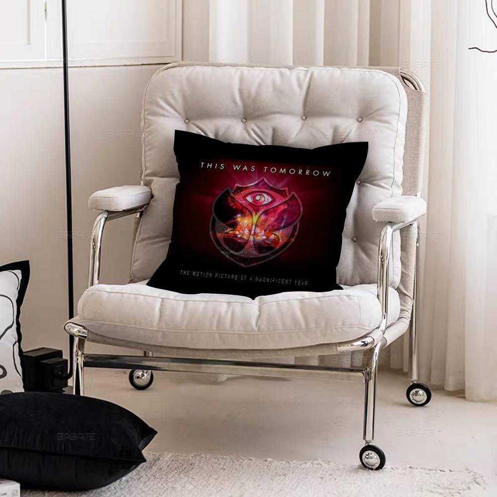 T-Tomorrowlands Music Logo Personalized Pillow Dust Cover Bedroom Kids Party Decoration Pillowcase Birthday Children Gift