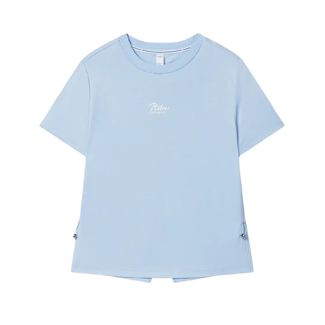 

Fila Белая Удобная Универсальная Простая Повседневная Футболка с Коротким Рукавом Женские Топы F11W533105F-LB XXL