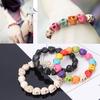 Tibetan Prayer Multi Color Skull Beads Handmade Stretch Bracelet Fashion Jewelry