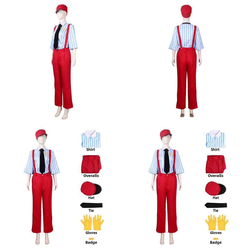 Japanese Style Roleplay Costume Polyester Cosplay Outfit With Hat For Anime Conventions