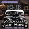Personalized 3Pcs Bedding SetArctic Monkeys Custom Text Duvet Cover Pillowcase Set Bedroom Gift