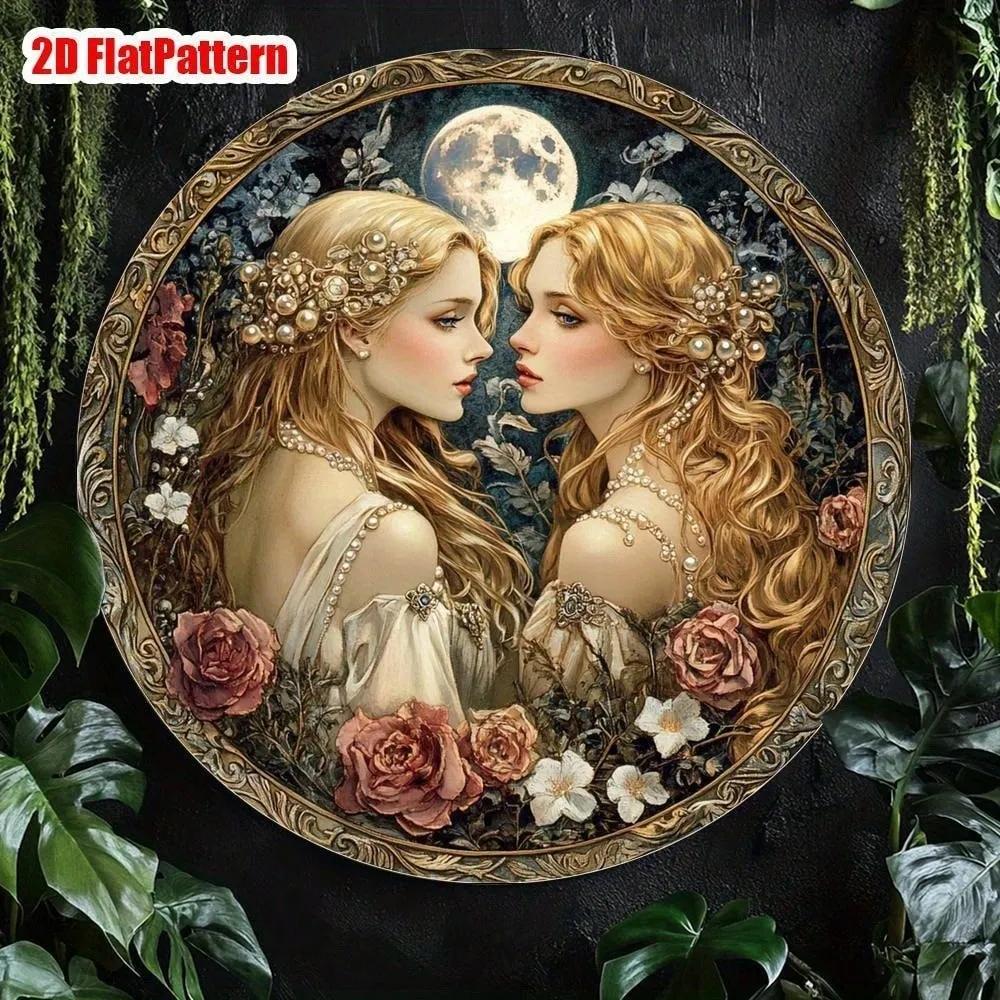 Vintage Aluminum Wall Art Rustproof Metal Sign for Living Room Bedroom Gift